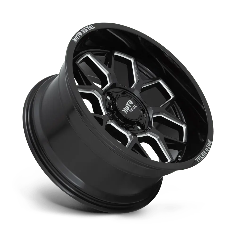 Moto Metal MO803 Banshee 20X10 6X135 ET -18mm Gloss Black Milled thumbnail 2