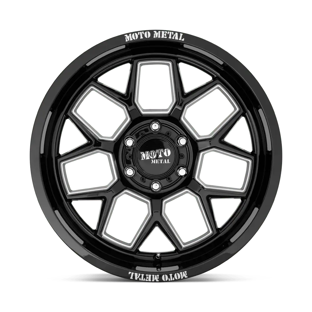 Moto Metal MO803 Banshee 20X10 6X135 ET -18mm Gloss Black Milled thumbnail 3