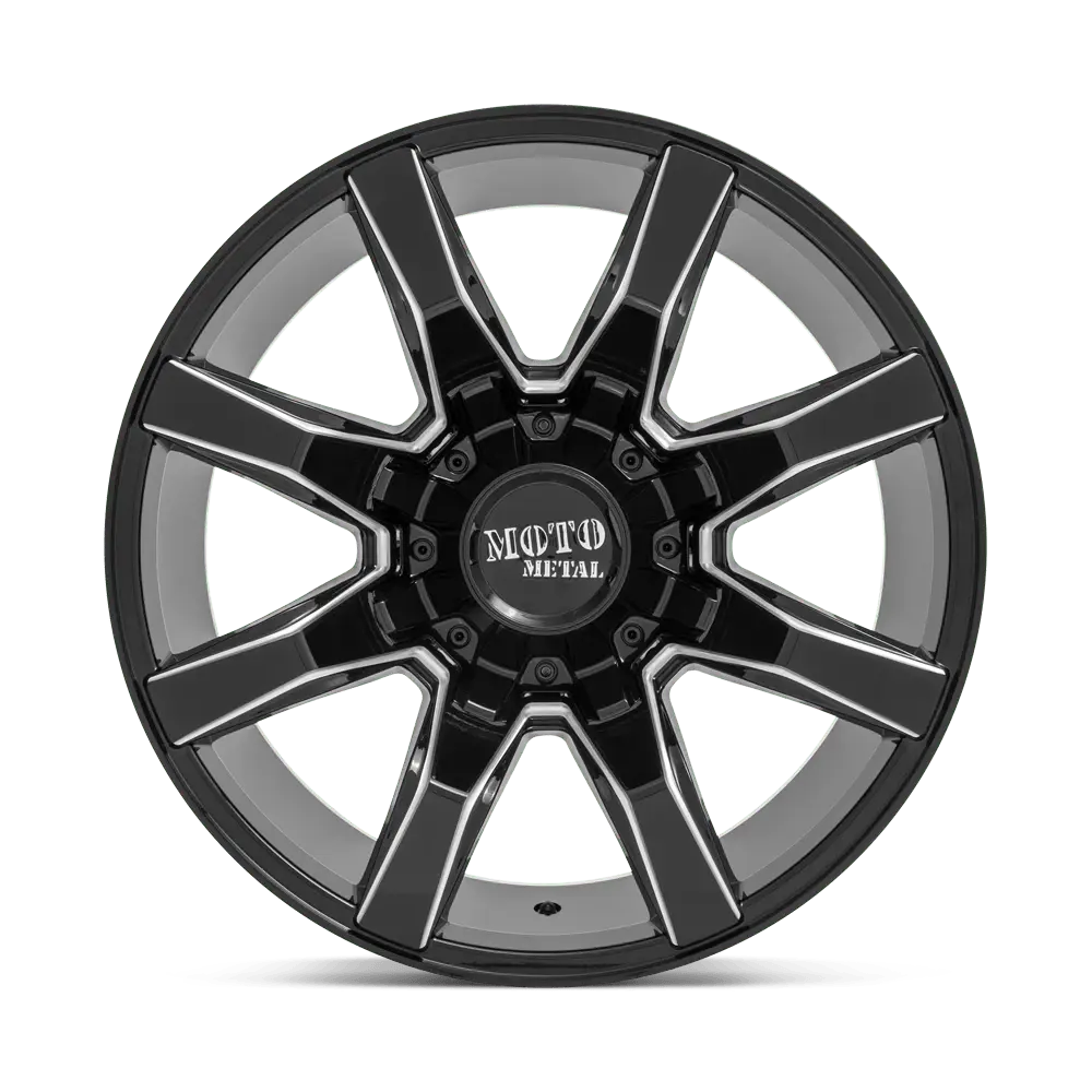 Moto Metal MO804 Spider 20X10 Blank ET 12mm Gloss Black Milled thumbnail 3