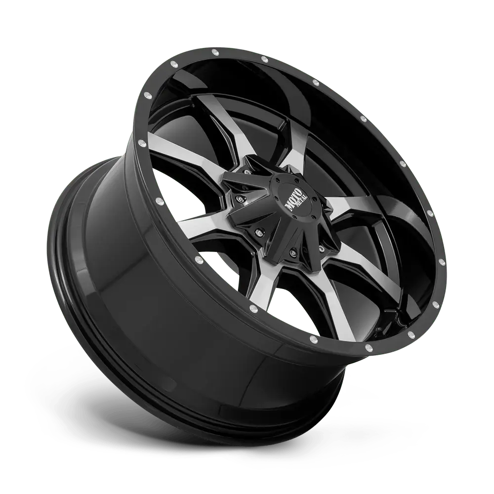 Moto Metal MO970 17X8 6X127 / 6X135 ET 40mm Gloss Black Machined Face miniature 3