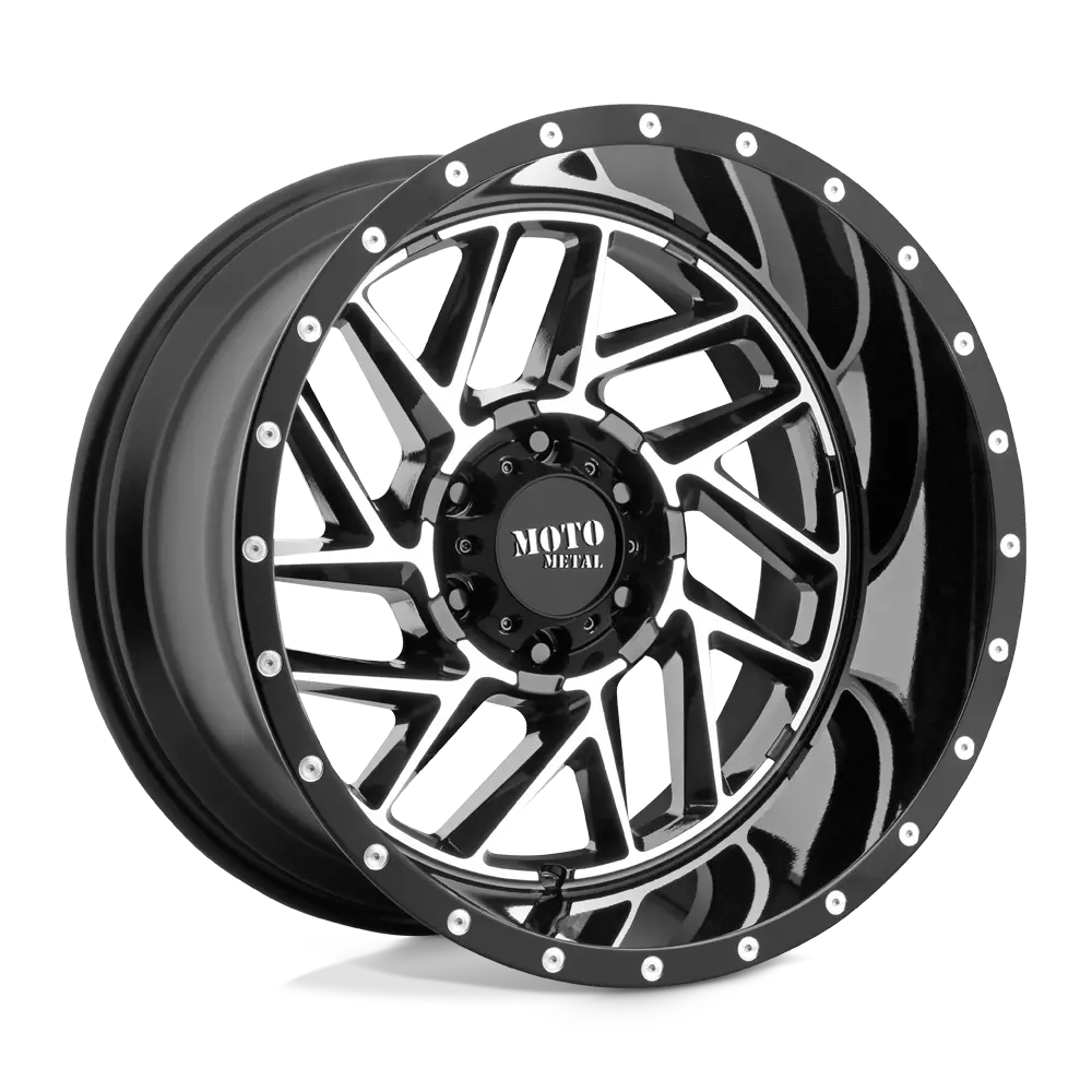 Moto Metal MO985 Breakout 16X8 5X127 ET -6mm Gloss Black Machined