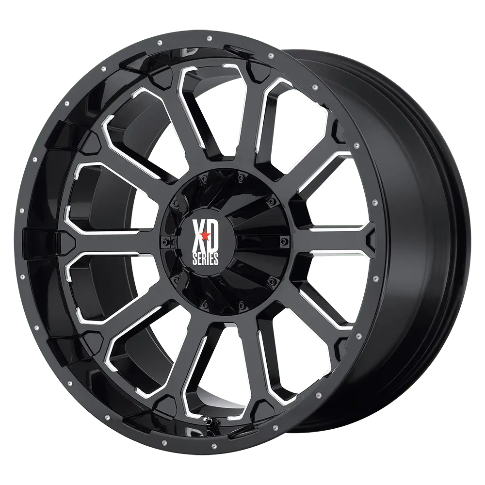 XD XD806 Bomb 18X9 5X135 ET 0mm Gloss Black With Milled Accents
