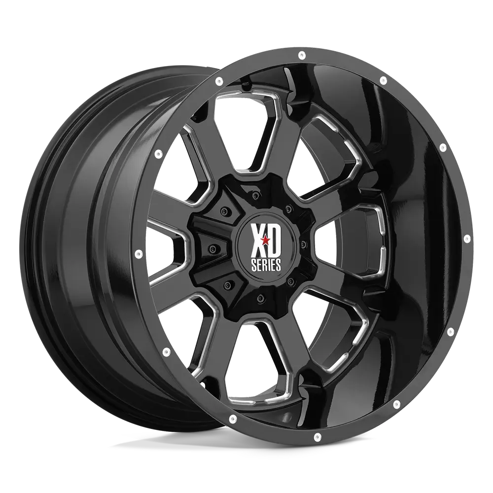 XD XD825 Buck 20X9 5X139.7 ET 0mm Gloss Black Milled - main product image