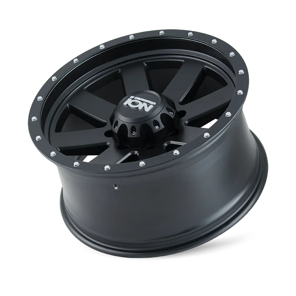 Ion Alloy 134 17X8.5 5X127 ET -6mm Matte Black miniature 3