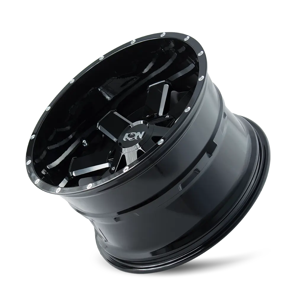 ION Alloy 141 20X10 8X170 ET -19mm Gloss Black Milled miniature 3