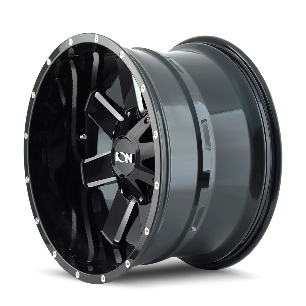 Ion Alloy 141 17X9 5X114.3 / 5X127 ET 18mm Satin Black miniature 2