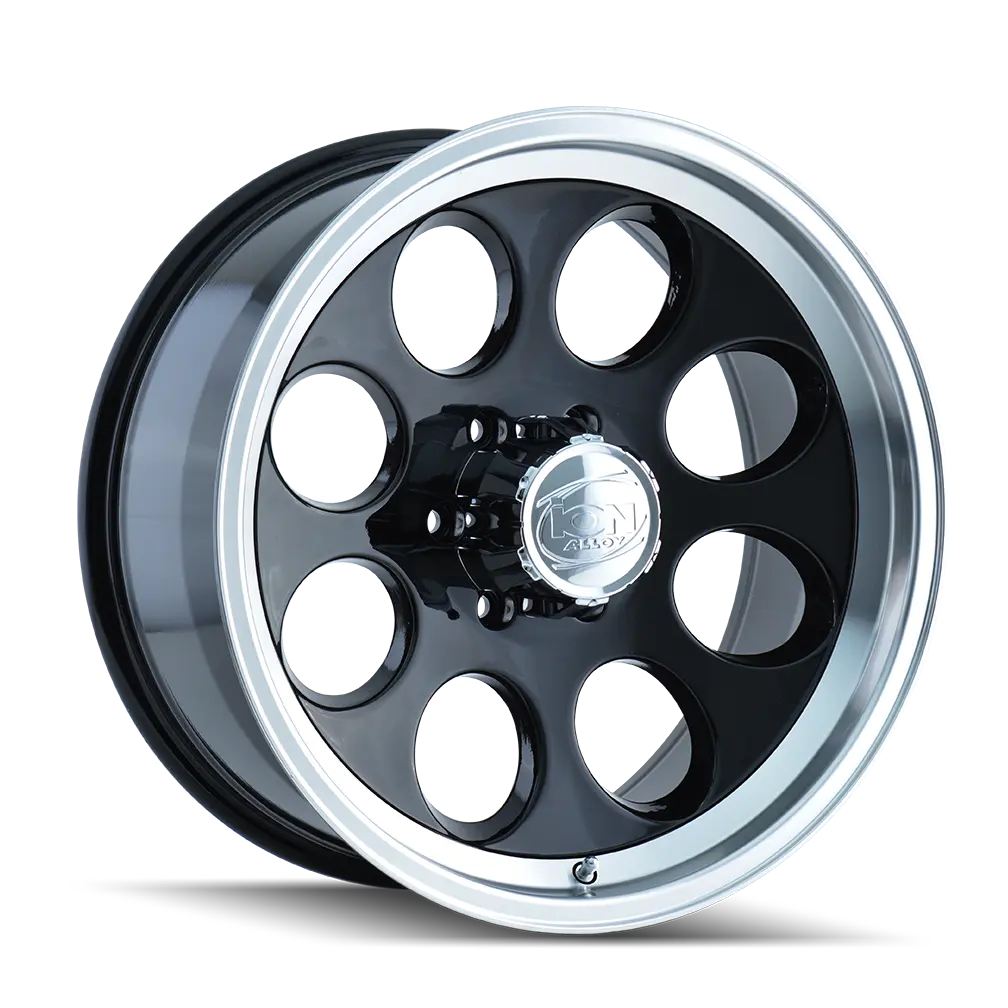 Ion Alloy 171 18X9 5X127 ET 0mm Gloss Black Machined - main product image
