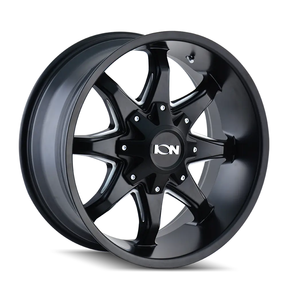 Ion Alloy 181 17X9 5X114.3 / 5X127 ET -12mm Satin Black Milled