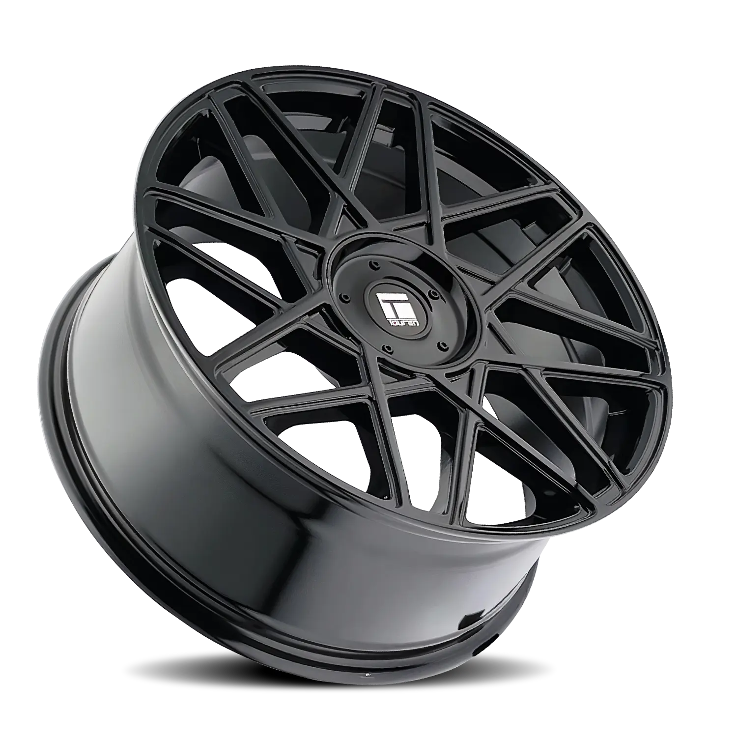 Touren TR66 17X8 5X108 / 5X114.3 ET 35mm Gloss Black miniature 2