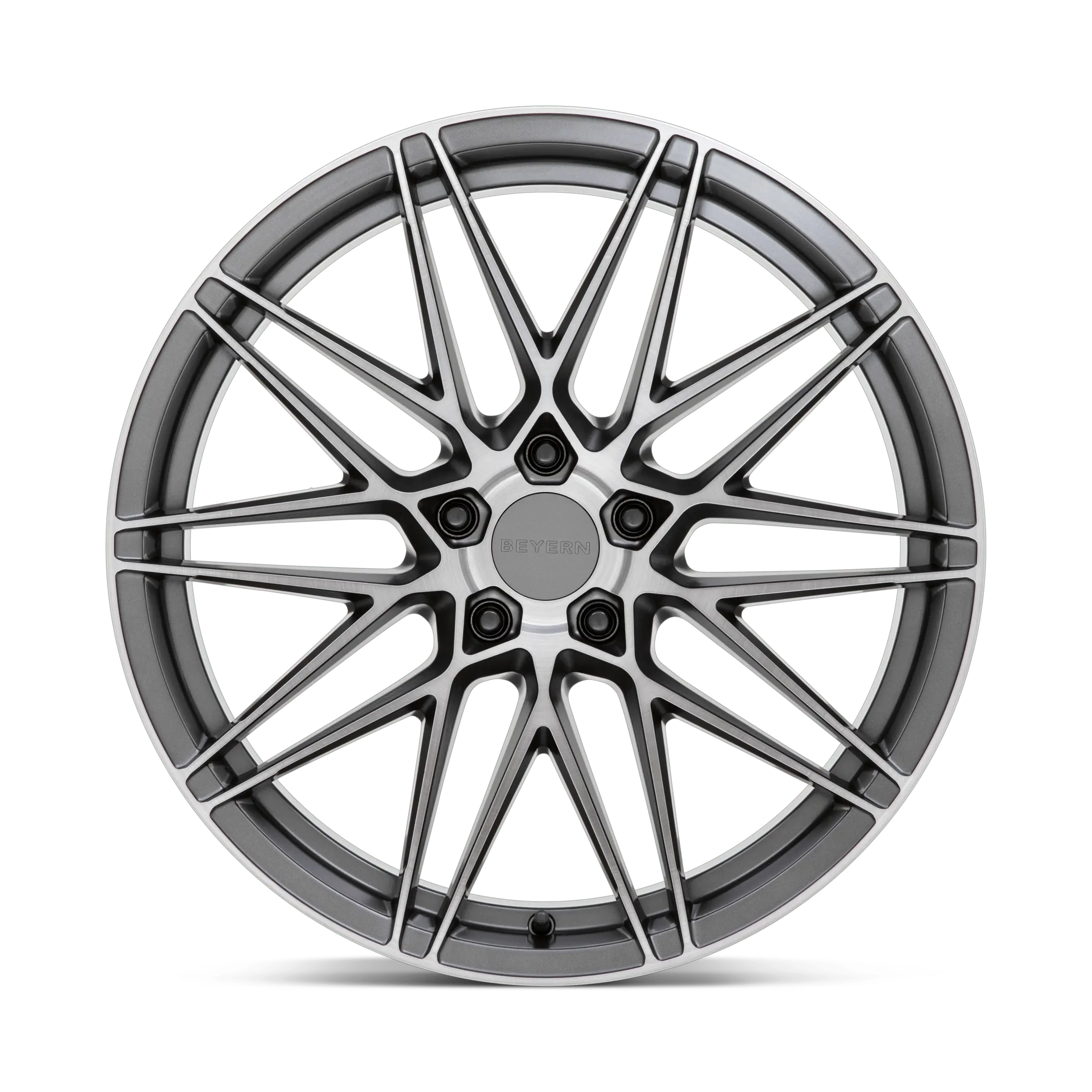 Beyern Damon 20X10 5X120 ET 35mm Matte Gunmetal With Brushed Face thumbnail 3