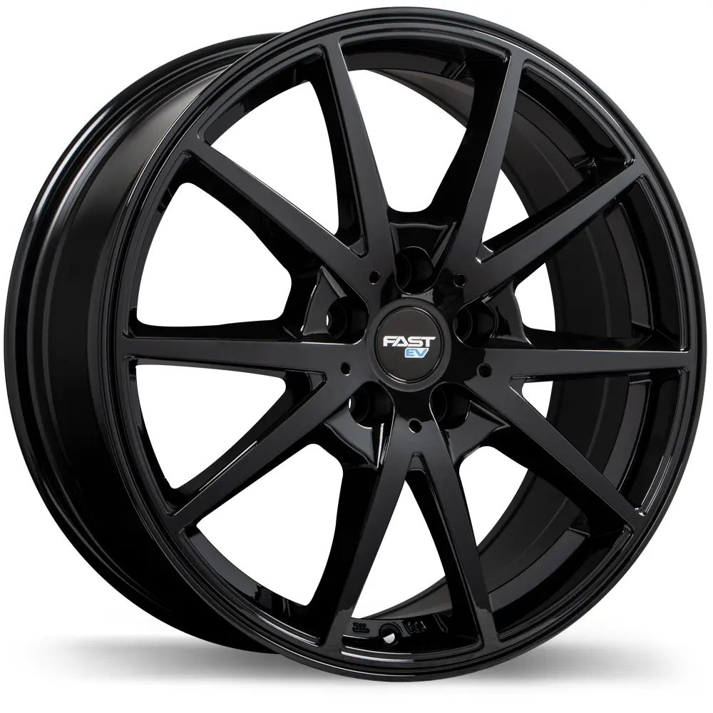 Fast Wheels EV02 17X6.5 5X114.3 38mm Gloss Black - main product image