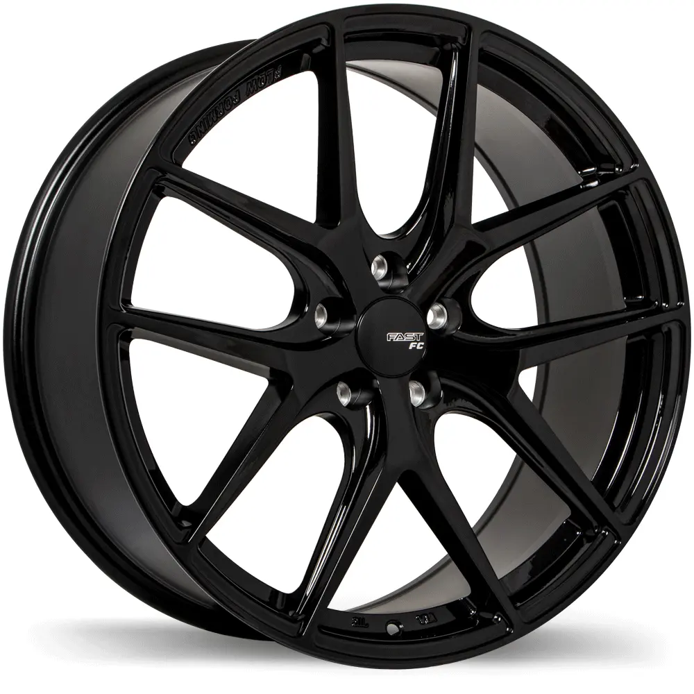 Fast Wheels FC04 19X8.5 5X114.3 35mm Metallic Black - image principale du produit