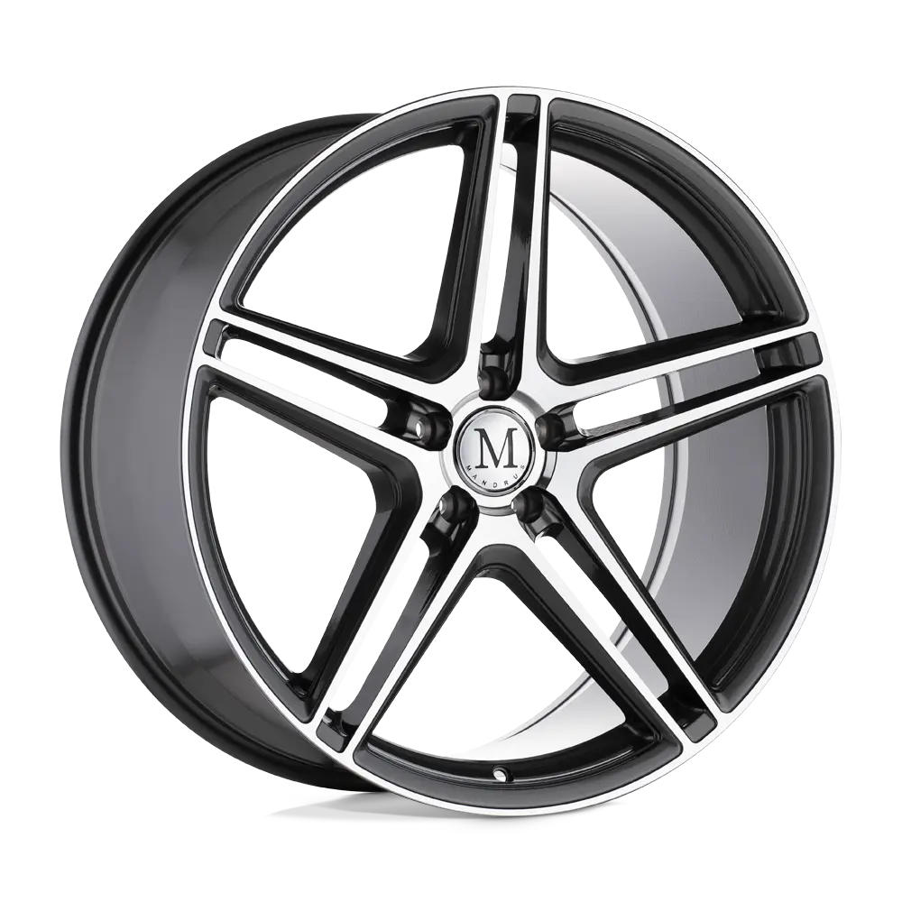 Mandrus Bremen 20X10 5X112 ET 25mm Gloss Gunmetal W/ Mirror Cut Face