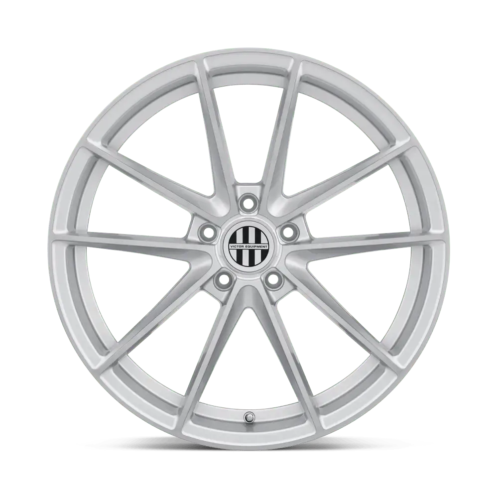 Victor Equipment Zuffen 18X10 5X130 ET 50mm Silver W/ Brushed Face miniature 2
