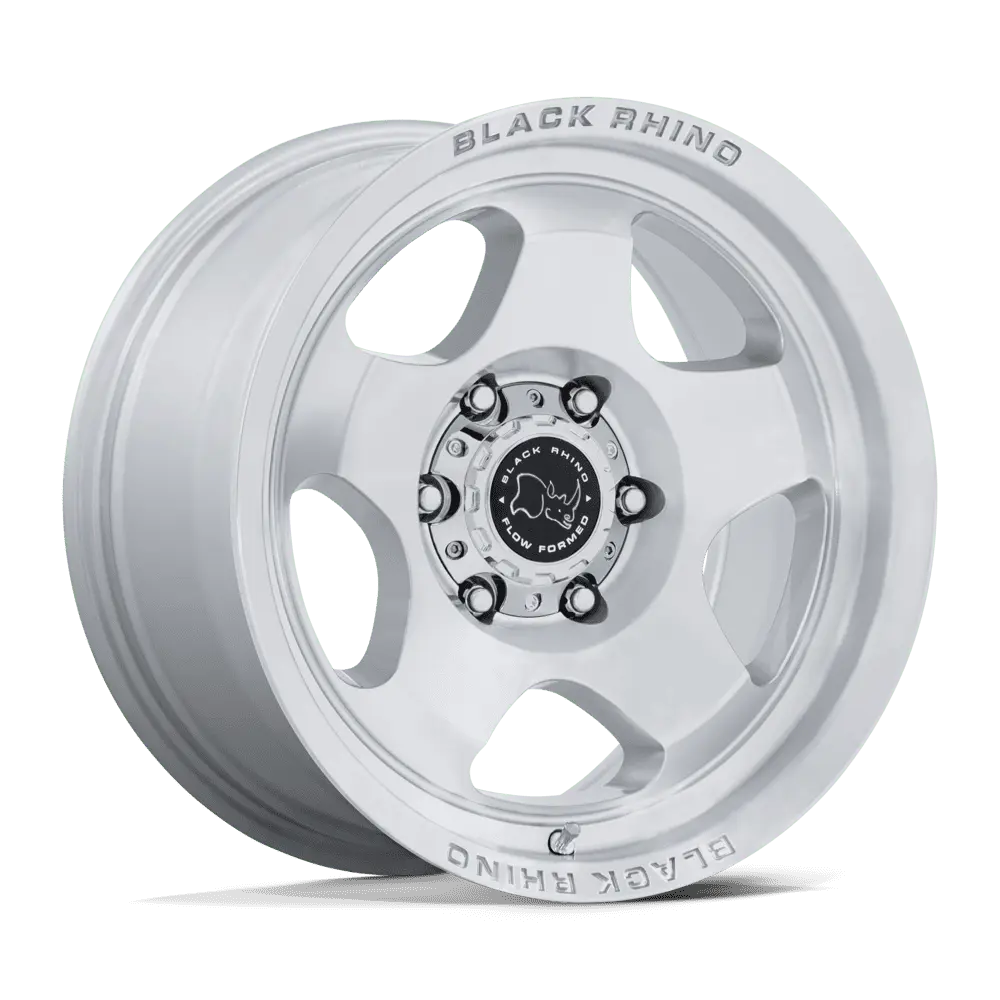 Black Rhino Wheels BR031 Sol 17X8 5X112 ET 38mm Gloss Silver With Machined Face