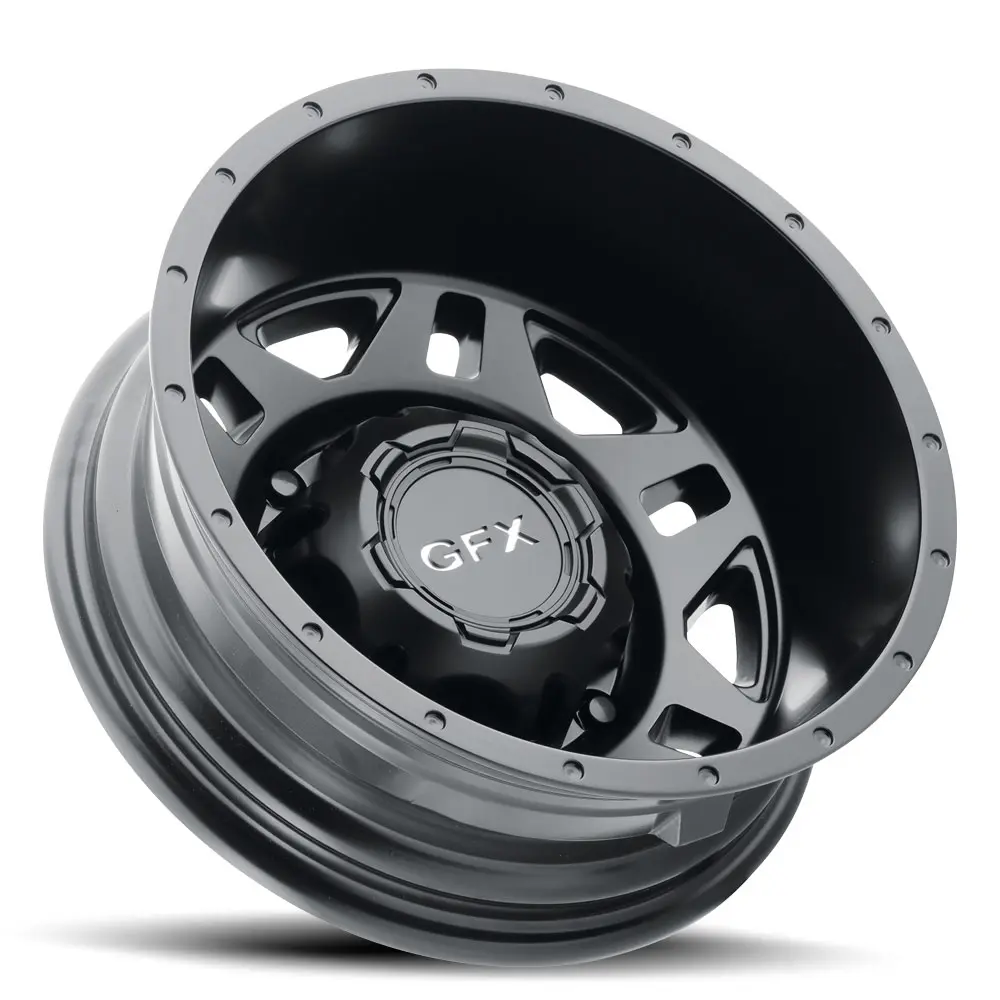 G-FX MV2 Dually Rear 16X6 6X205 ET -130mm Matte Black miniature 2