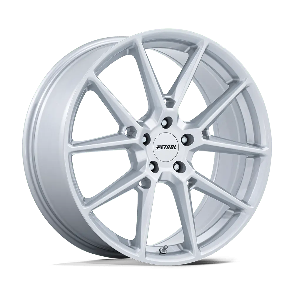 Petrol Wheels PE002 P1E 19X8 5X112 ET 40mm Gloss Silver