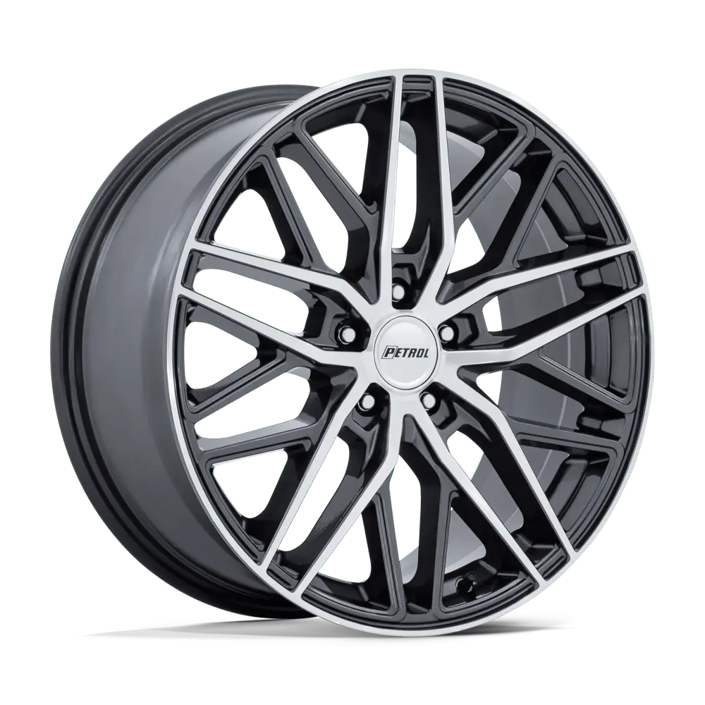 Petrol Wheels PE004 P3E 20X8.5 5X120 ET 35mm Gloss Gunmetal Brs-Mach Face