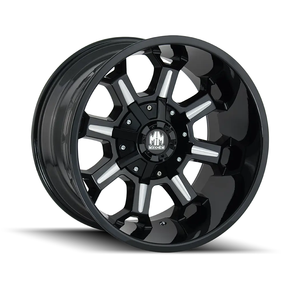 Mayhem Combat 20X9 5X139.7 / 5X150 ET 0mm Gloss Black Milled - main product image