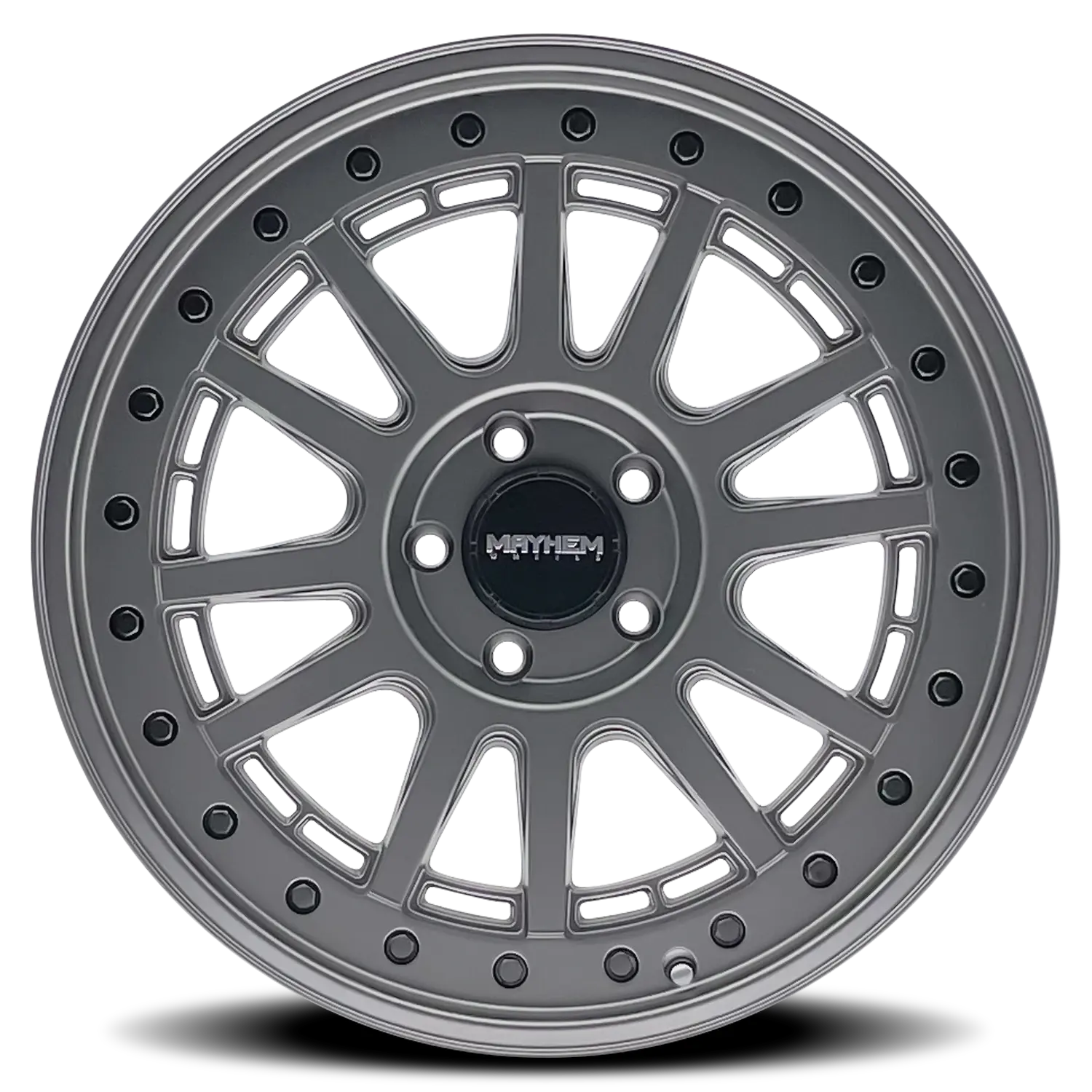 Mayhem Compass 15X7 5X100 ET 15mm Satin Gunmetal thumbnail 3