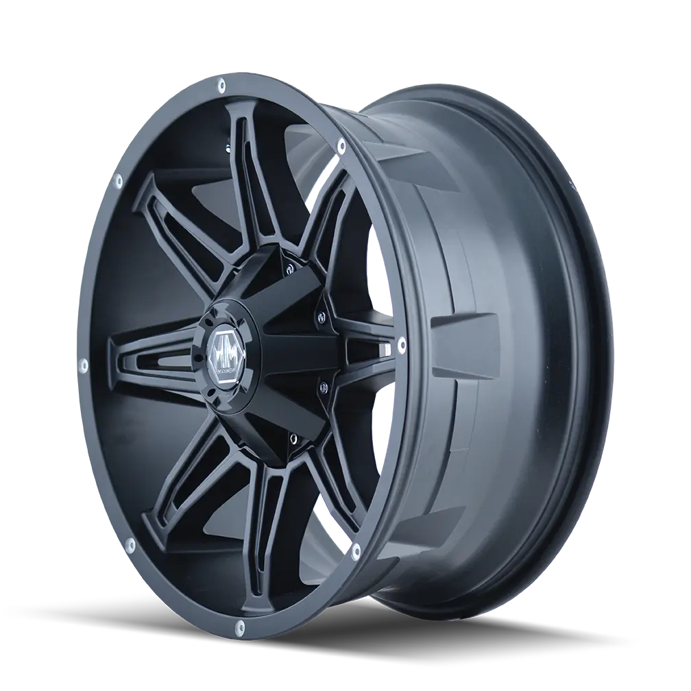 Mayhem Rampage 18X9 5X114.3 / 5X127 ET -12mm Matte Black miniature 2