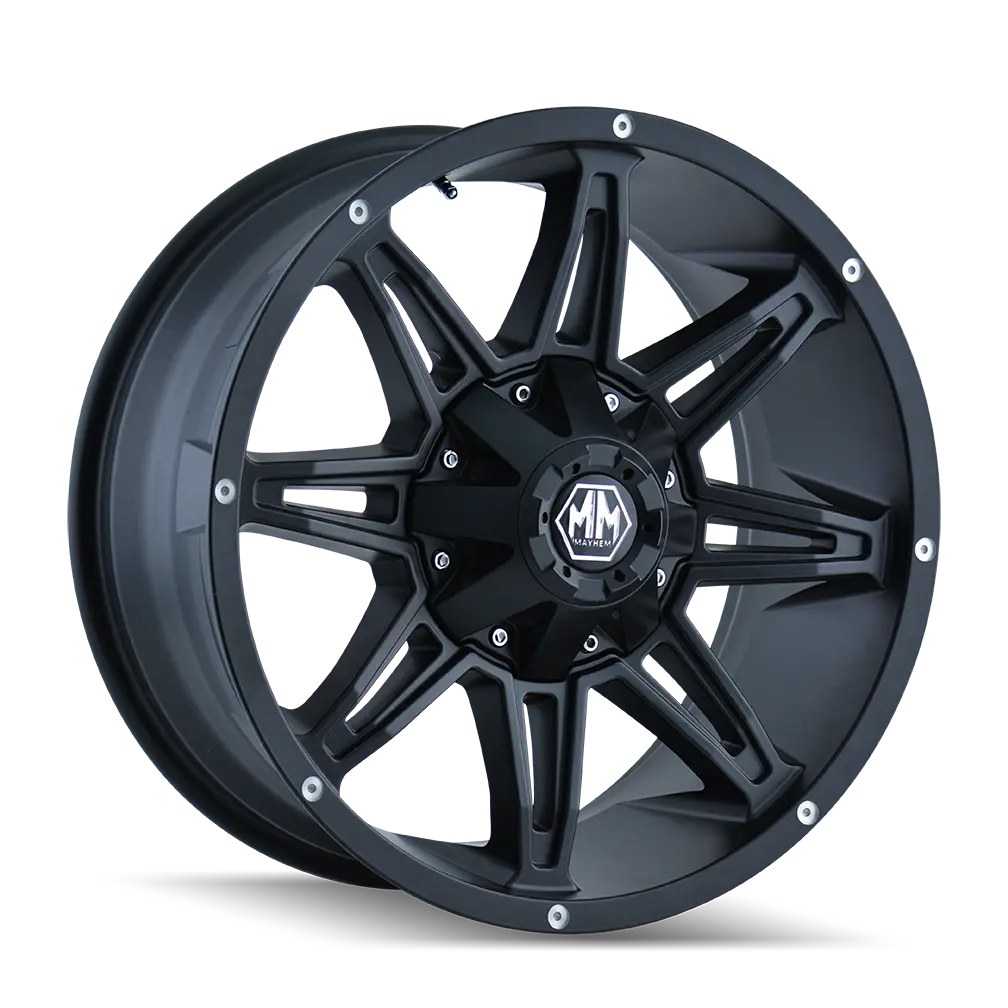 Mayhem Rampage 18X9 5X114.3 / 5X127 ET -12mm Matte Black