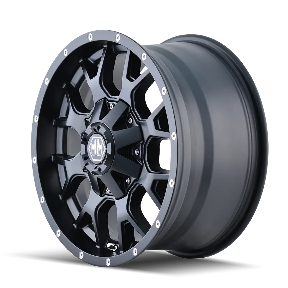 Mayhem Warrior 17X9 5X114.3 / 5X127 ET -12mm Matte Black miniature 2