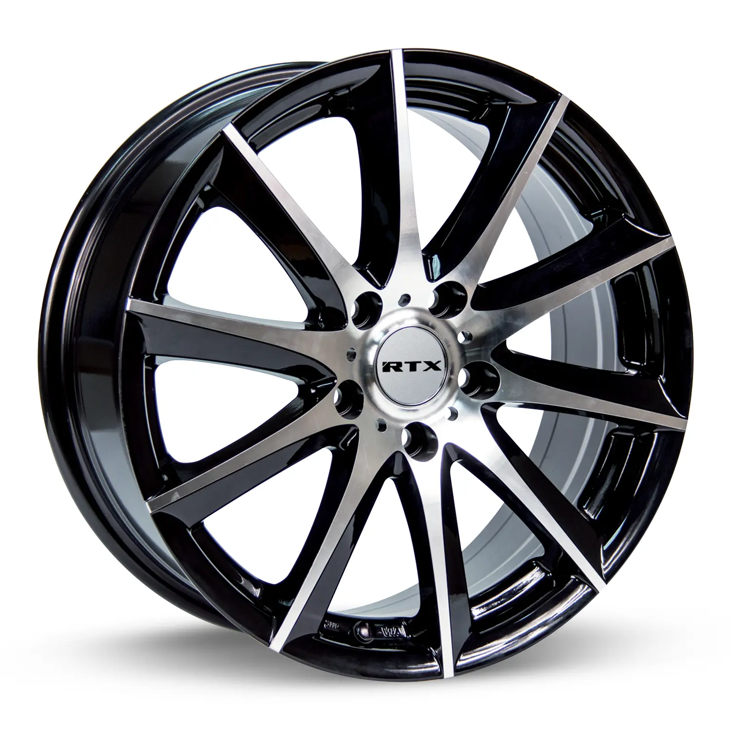 RTX Wheels Dynamo 15X6.5 4X100 ET 38mm Black Machined - main product image