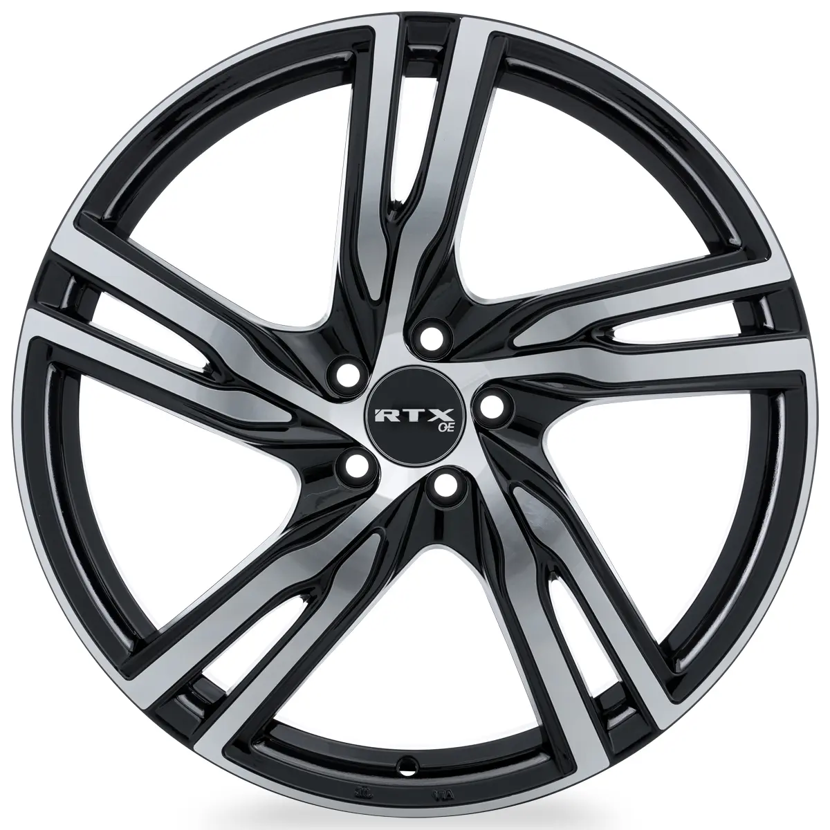 RTX Wheels Gothenburg 20X8 5X108 ET 45mm Gloss Black Machined thumbnail 2