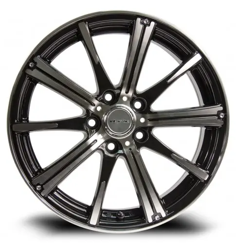 RTX Wheels Spark 15X6 4X100 ET 45mm Black Machined thumbnail 2