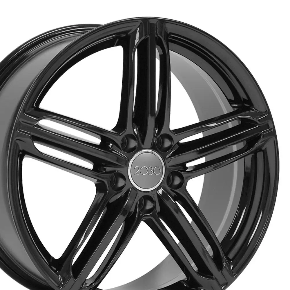 OE Wheels LLC Replica AU12 18X8 5X112 ET 45mm Gloss Black thumbnail 3