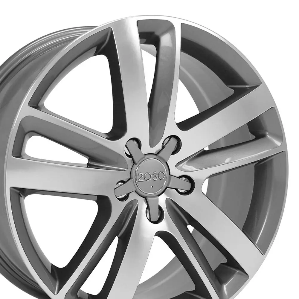 OE Wheels LLC Replica AU20 20X9 5X130 ET 60mm Gunmetal Machined thumbnail 3