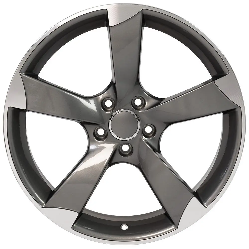 OE Wheels LLC Replica AU29 19X8.5 5X112 ET 35mm Gunmetal Machined miniature 2