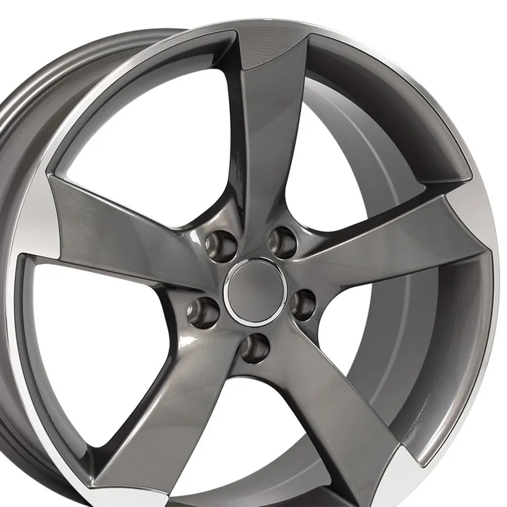 OE Wheels LLC Replica AU29 19X8.5 5X112 ET 35mm Gunmetal Machined miniature 3
