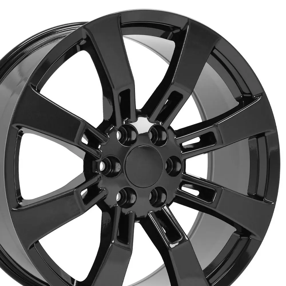 OE Wheels LLC Replica CA82 22X9 6X139.7 ET 31mm Gloss Black miniature 3