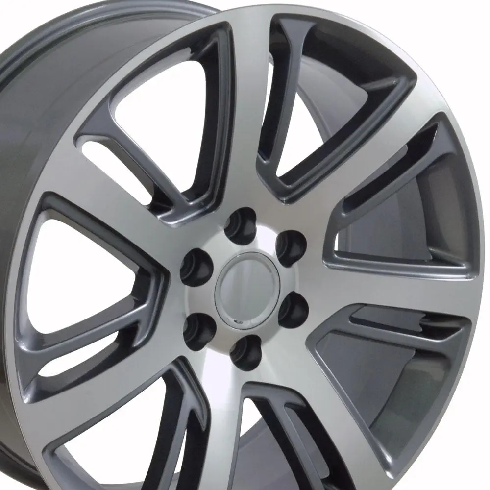 OE Wheels LLC Replica CA88 22X9 6X139.7 ET 31mm Gunmetal Machined miniature 2