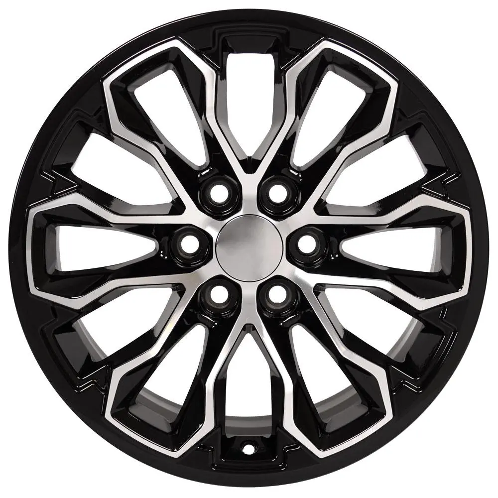 OE Wheels LLC Replica CV54 17X8 6X120 ET 33mm Black Machined thumbnail 2