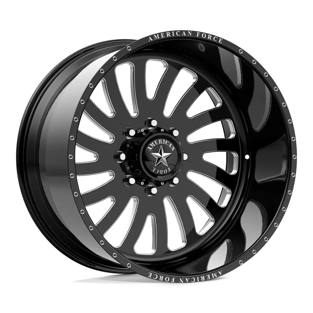 American Force AFW Octane 22X12 8X170 -40mm Gloss Black Mill-Mach - main product image