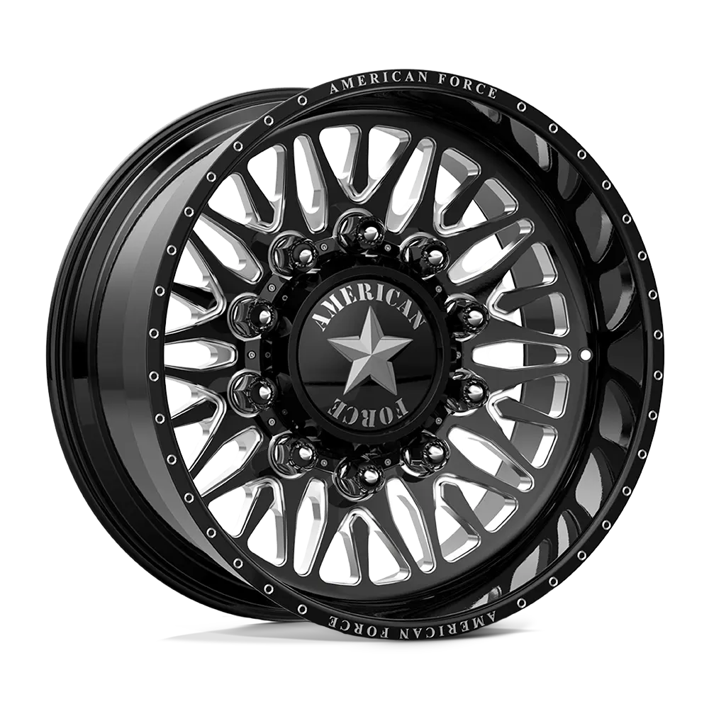 American Force AFW Plague 22X8.25 10X225 Gloss Black Mill-Mach - image principale du produit