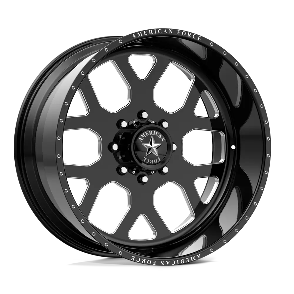 American Force AFW Shield 22X12 8X165.1 -40mm Flat Black Mill-Mach - main product image