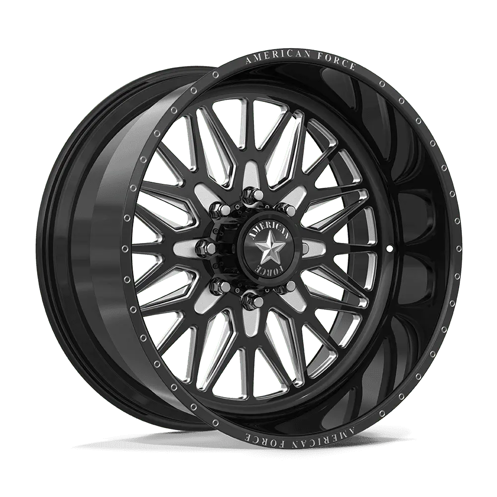 American Force AW057 Iceberg 24X12 8X165.1 -40mm Gloss Black Machined - main product image