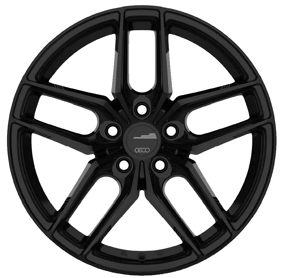 Ceco C01 16X7 5X114.3 ET 40mm Gloss Black thumbnail 2