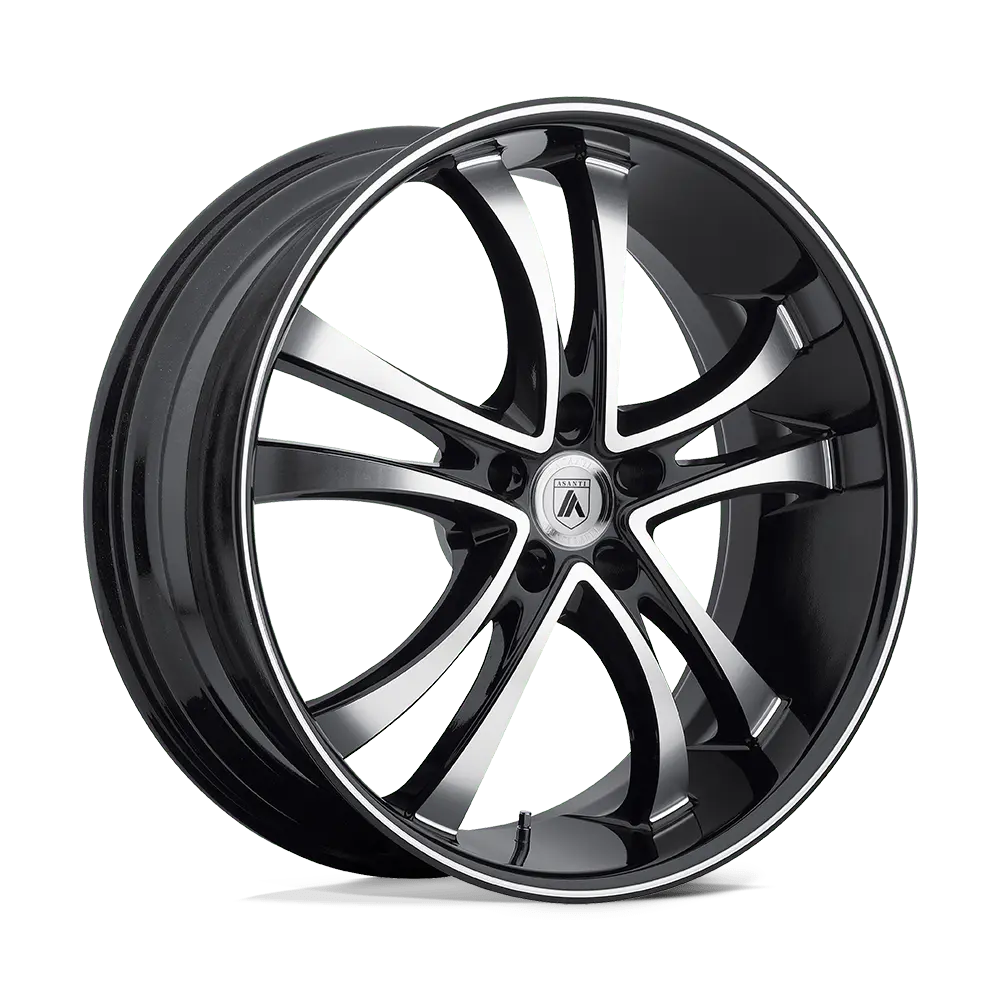 Asanti Black ABL-6 22X10 5X112 38mm Machined Face With Black Lip - image principale du produit