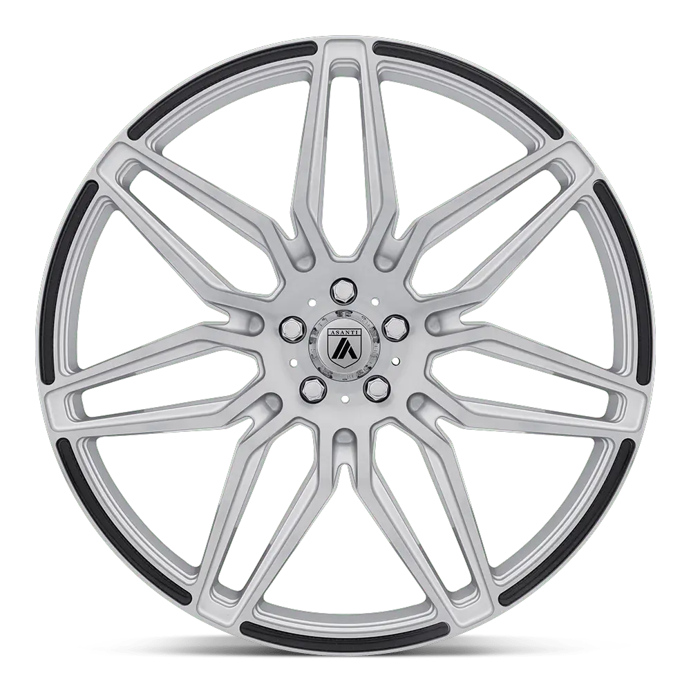 Asanti ABL-11 Sirius 22X10.5 5X115  25mm Brushed Silver Carbon Fiber Insert miniature 2