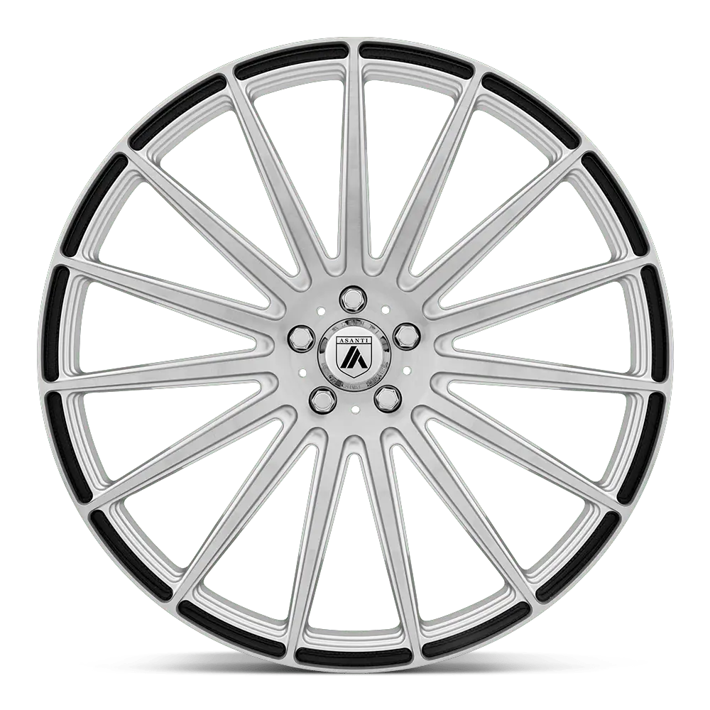 Asanti ABL-14 Polaris 22X10.5 5X115  25mm Brushed Silver Carbon Fiber Insert miniature 2