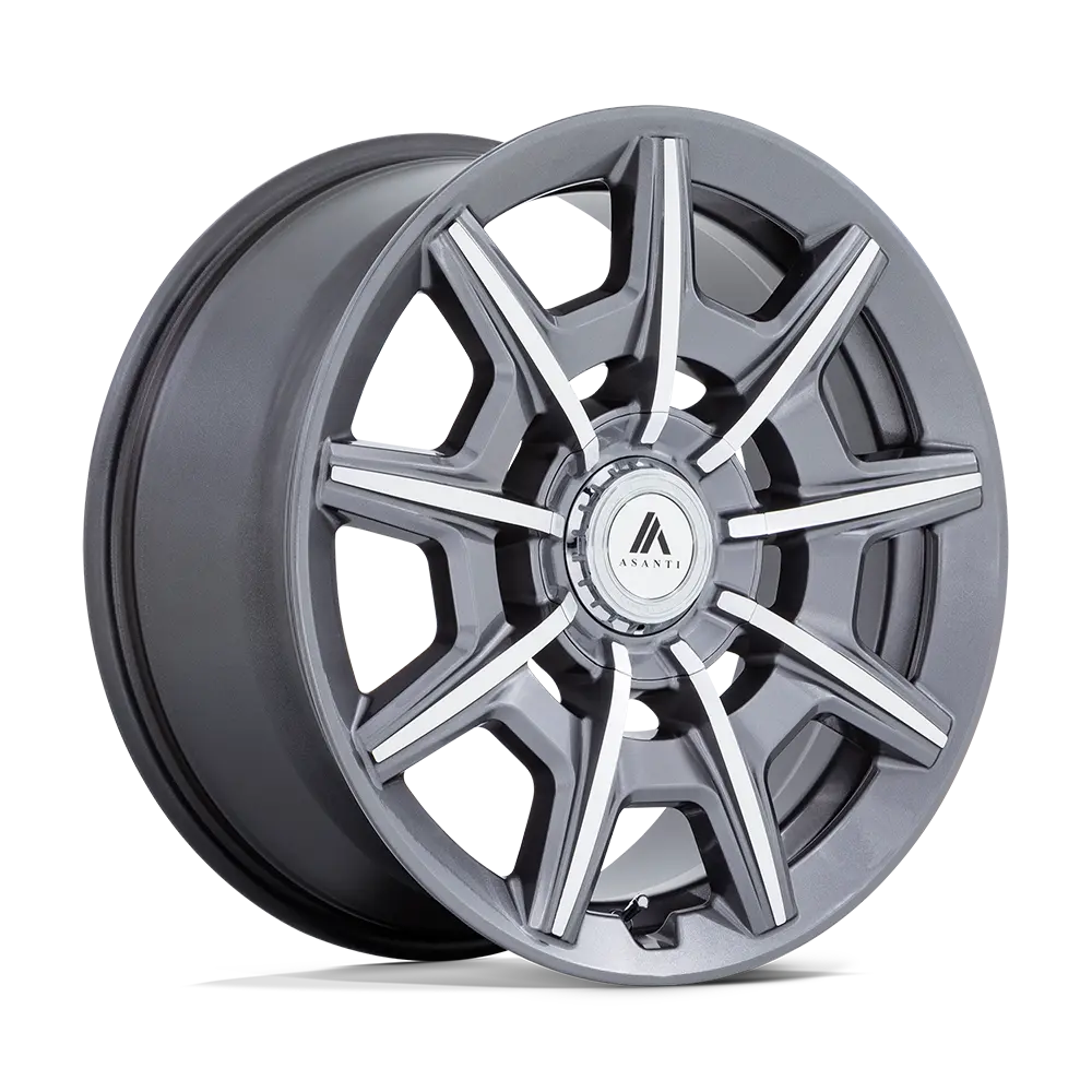 Asanti ABL-41 Esquire 22X9 5X115 / 5X120 ET 15mm Gloss Anthracite Bright Machined