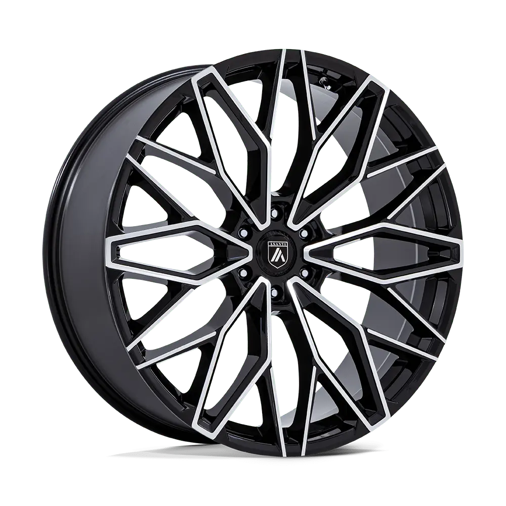 Asanti Black AB050 Mogul 6 24X10 6X135 30mm Gloss Black W Machined Face - image principale du produit