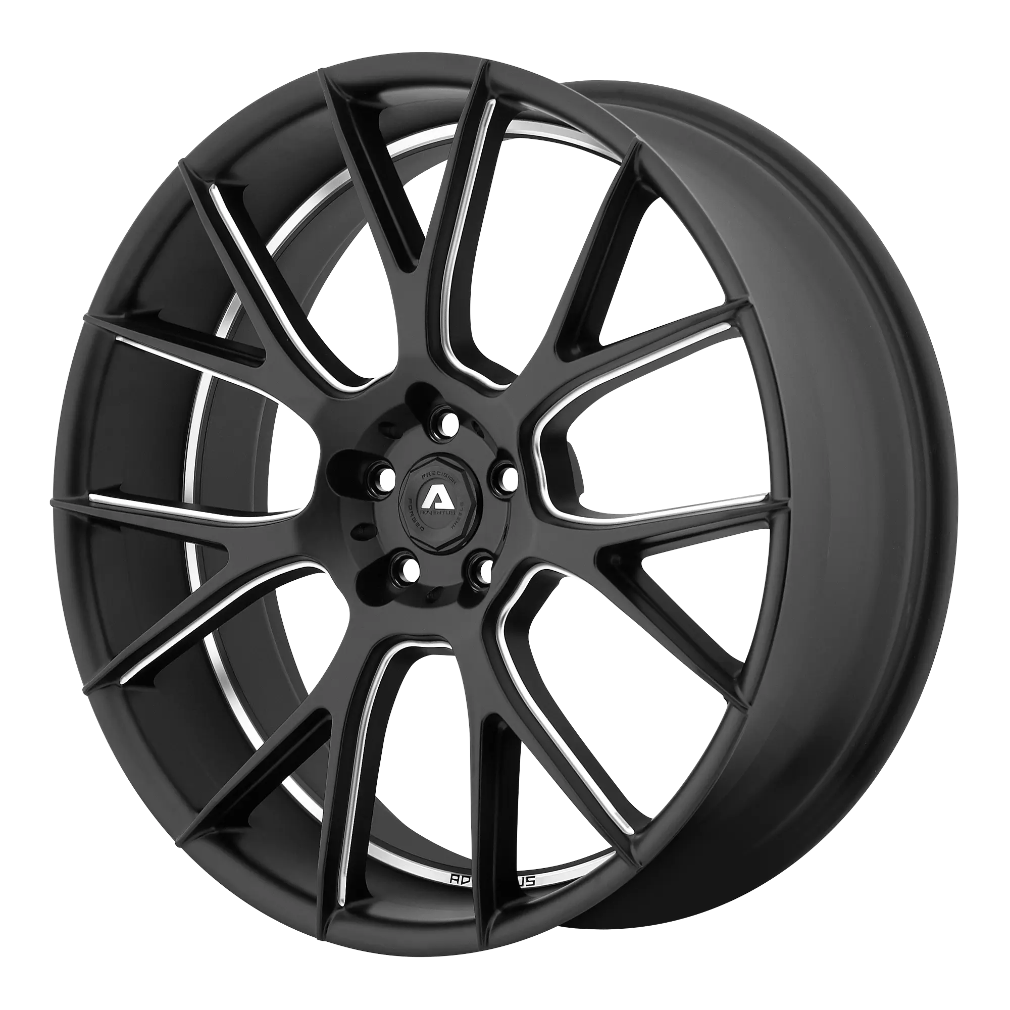 Adventus AVX-7 20X10 5X114.3 38mm Matte Black Milled - image principale du produit