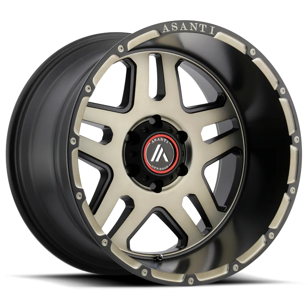 Asanti AB809 Enforcer 22X10 8X165.1 -18 mm Matte Black Machined Tint - image principale du produit