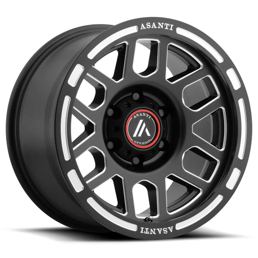 Asanti AB812 Claymore 17X8 8X180  0mm Satin Black Milled - image principale du produit